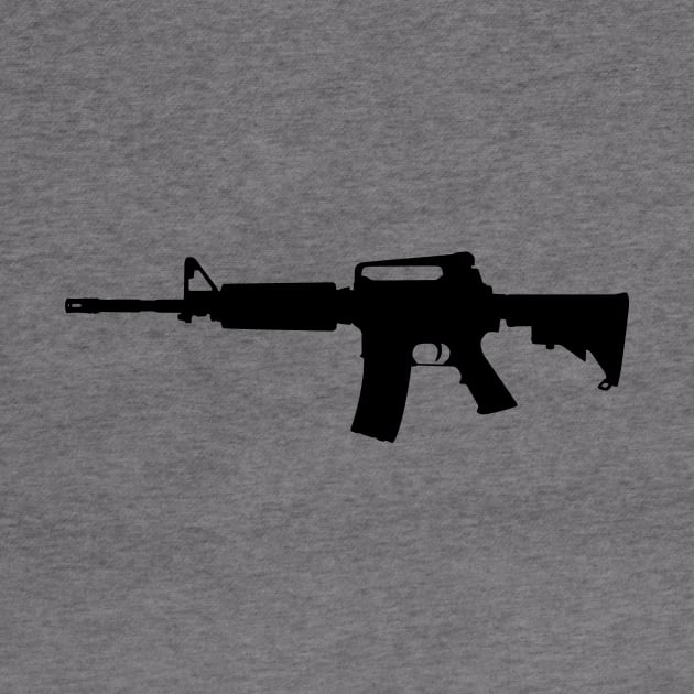 AR-15 Rifle Silhouette by hobrath